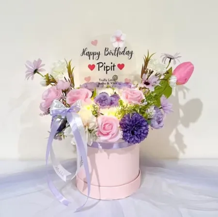 Bloom Box Akrilik Ucapan Ulang Tahun Pasangkayu